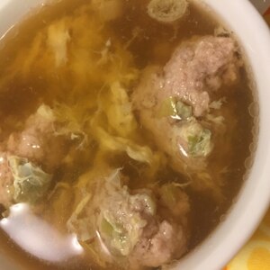 中華風肉団子スープ